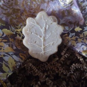 Home Made Goats Milk Soap. Rose Hip Seed Oil. Rose Scent. Leaf