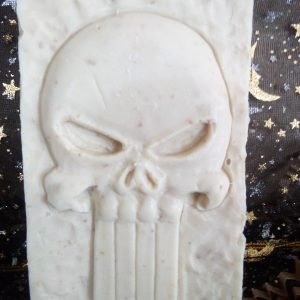 Goats Milk, Manuka Honey, Oats and Jojoba Oil. Gardenia Scent. Punisher.