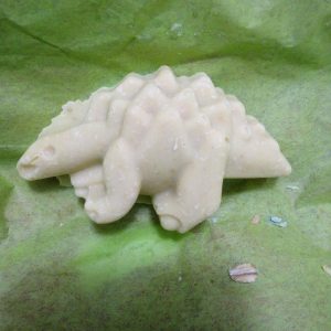 Goats Milk, Manuka Honey, Jojoba Oil, Ground Oats. Monkey Farts Scented. Dinosaur.