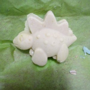 Goats Milk, Manuka Honey, Jojoba Oil, Ground Oats. Monkey Farts Scented. Dinosaur.